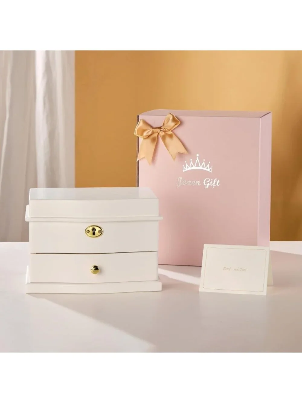 Charming Ballerina Musical Jewelry Box with Mirror - Girls' Music Storage Chest